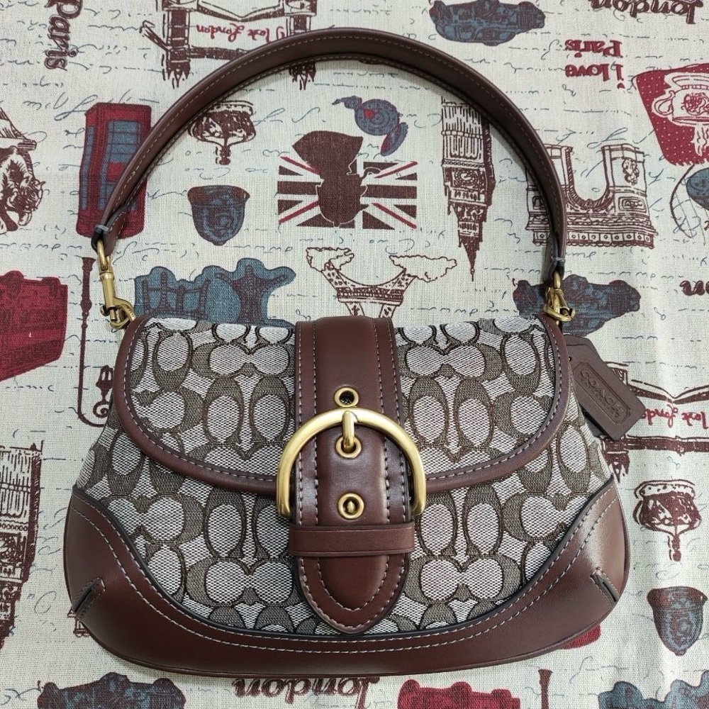 Coach Soho Signature Jacquard Shoulder Bag